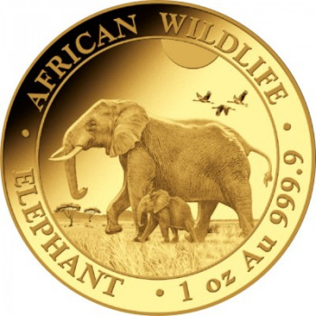 Münze: Somalia African Wildlife Elefant 2022